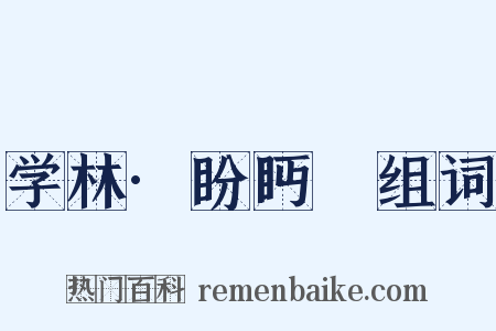 学林·盼眄盻组词是什么意思的图片